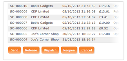 View Sales Orders